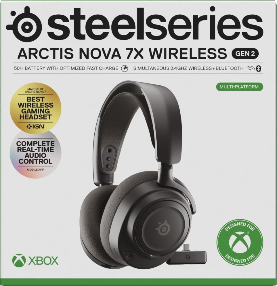 Image of front cover of the arctis nova 7x gen 2