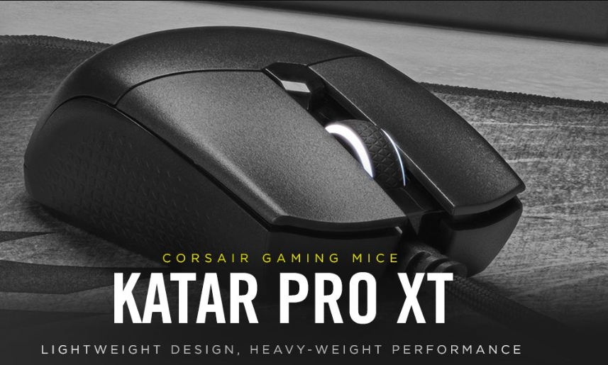 Corsair KATAR PRO XT Wired Gaming Mouse - Black