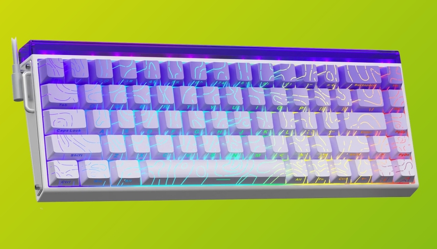 Best for side-printed keycaps: AULA HERO 68