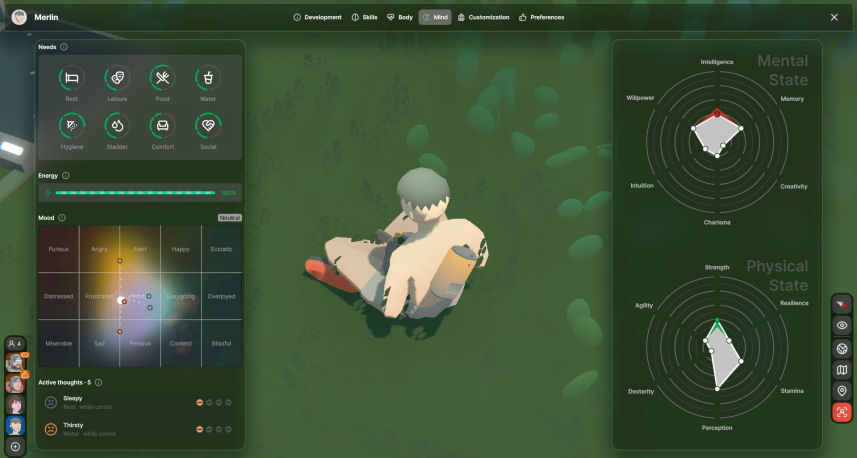 SEED Seedling mind screen display