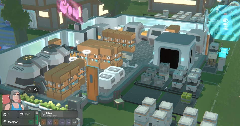 The new view mode, diorama mode.