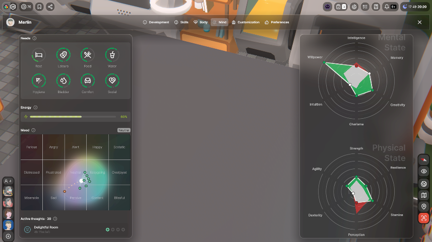Seedlings mind and mood screen