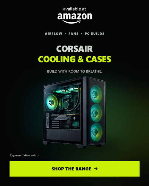 Shop Cooling, Cases and More with Corsair at Amazon