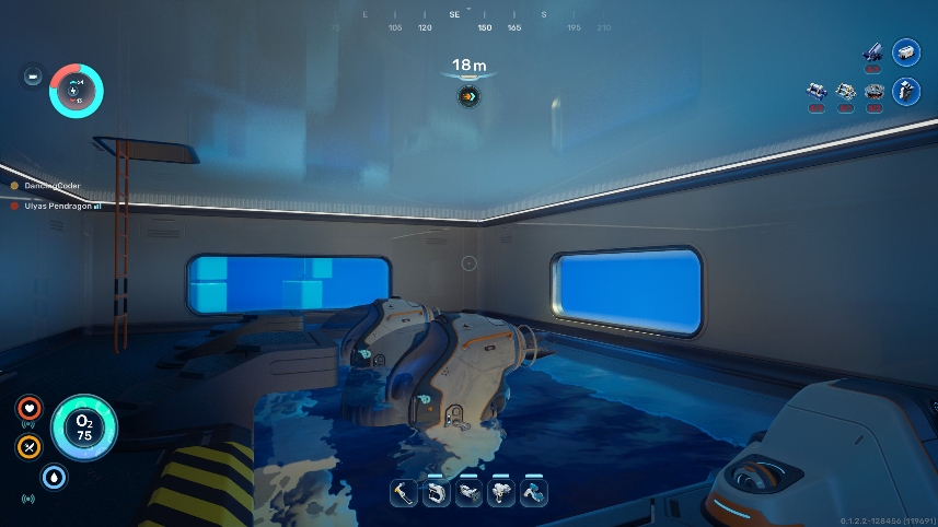 Moonpool with 2 docking stations for Tadpoles